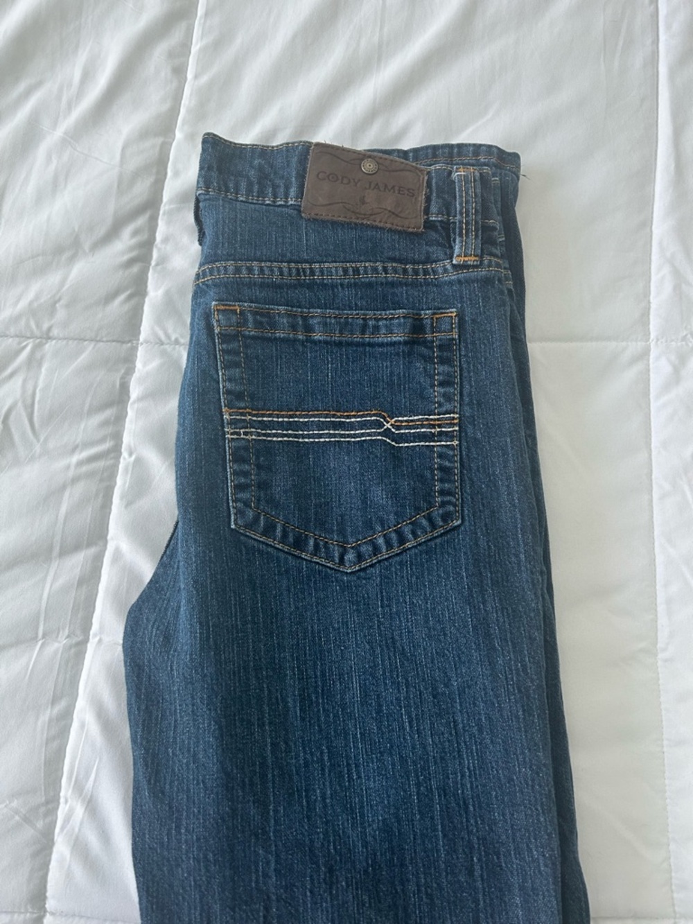 Cody James Men's Dark Blue Straight-Leg Jeans